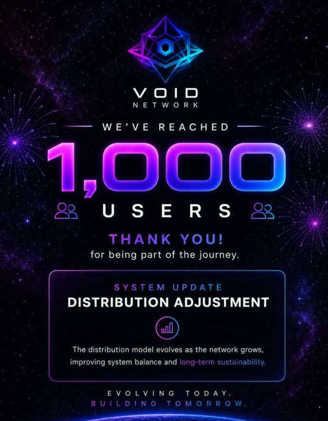 VOID Network surpasses 1,000 users and adjusts its distribution model